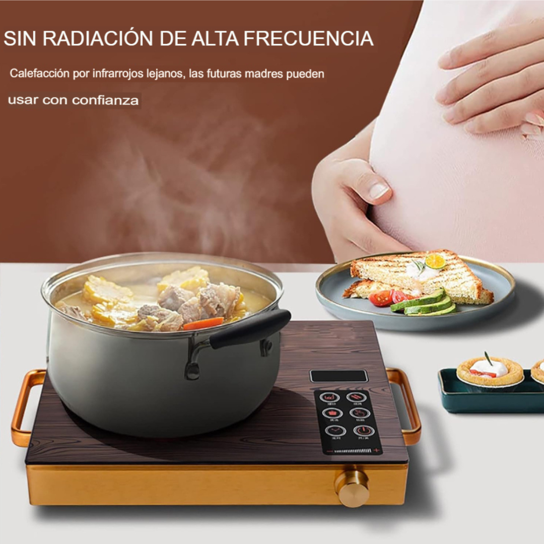Cocina Eléctrica Infrarroja Madera- envió gratis a todo chile
