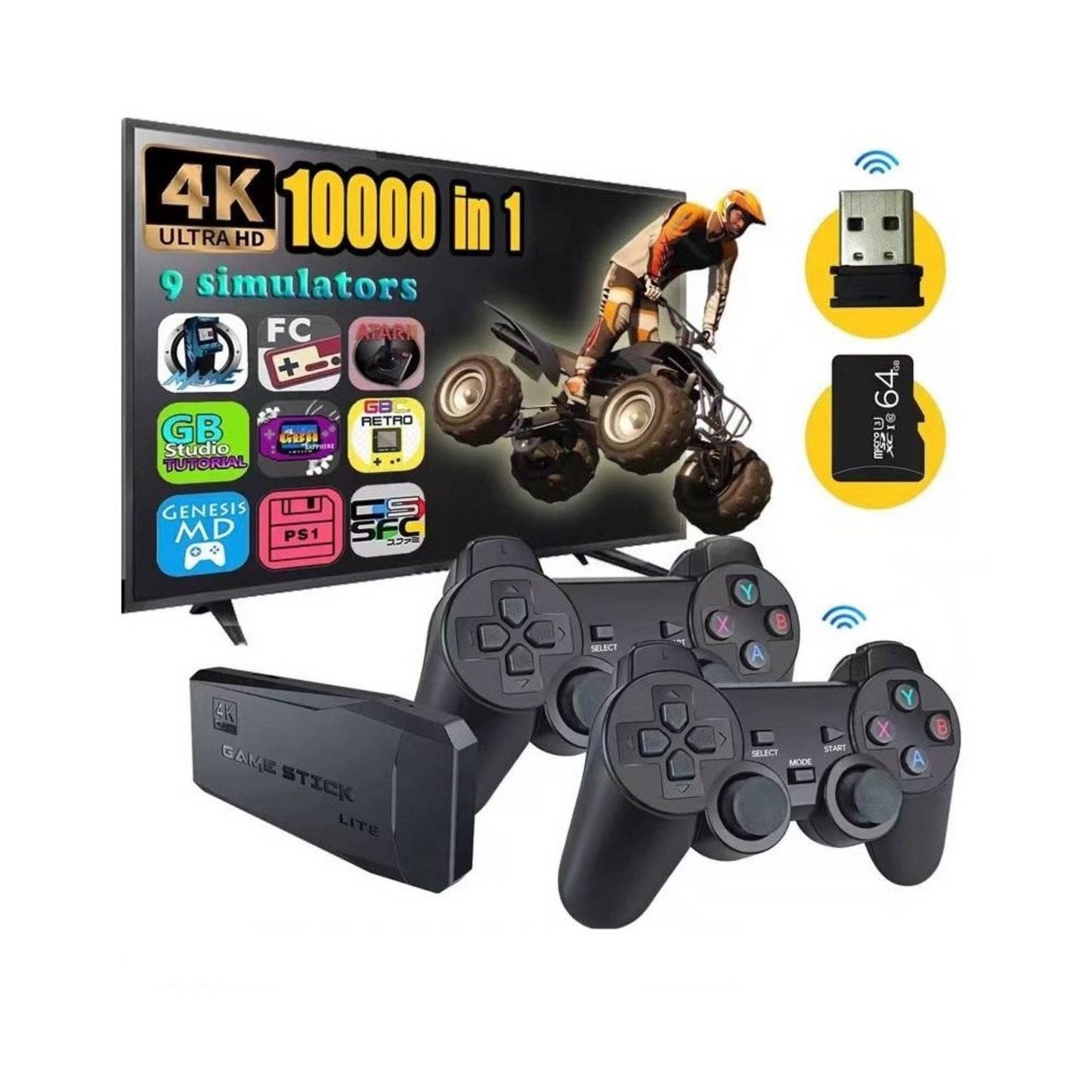 Consola De Videojuego Game Stick 64g
